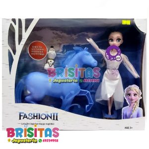 Muñeca Frozen + Caballo