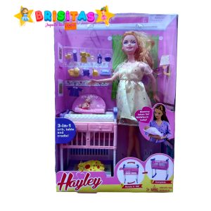 Muñeca Tipo Barbie Hayley Embarazada