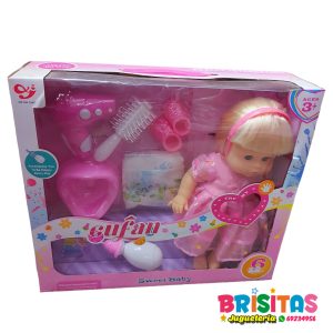 Muñeca Bebé Cufan Con Accesorios