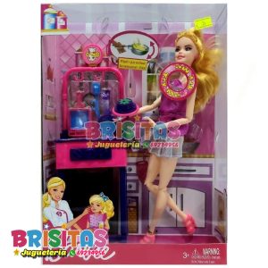 Muñeca Tipo Barbie Pastelera