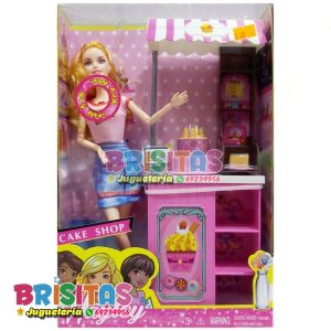 Muñeca Tipo Barbie Tienda De Postres