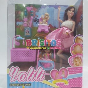 Muñeca Yalili Hayley Embarazada (Con Accesorios)