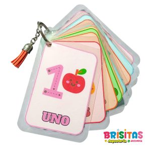 Números  1 al 10 Llavero Pequeño