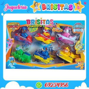Set Paw Patrol  6 personajes +vehiculos