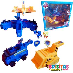 Patrulla Canina Transformers Chase-Rubble
