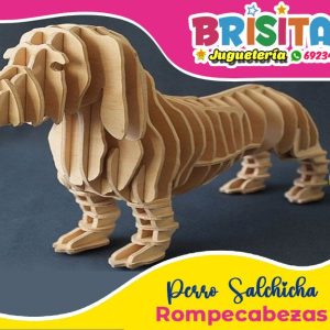 Rompecabezas 3D Perro Salchicha