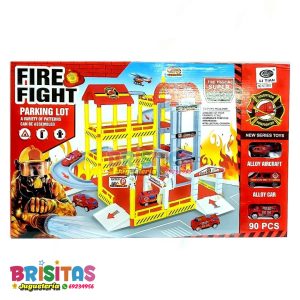 Pista C/ Parqueo De Bombero (90 Piezas)