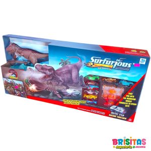 Super Pista de Autos y Dinosaurio Surfurious