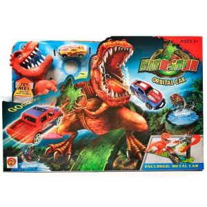 Pista Dinosaurio + Auto + Tallimetro