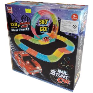 Pista Rail Stunt Car  (128 Piezas)