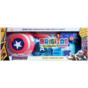 Pistola 4 En 1 Capitán América Hidrogel