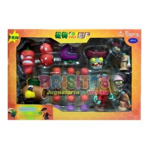 Plantas Vs Zombies (7 Personajes De Goma)