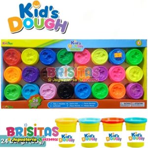 Plastilinas Kids Dough (24 Unidades)