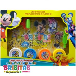 Plastilinas + Moldes De Mickey Mouse