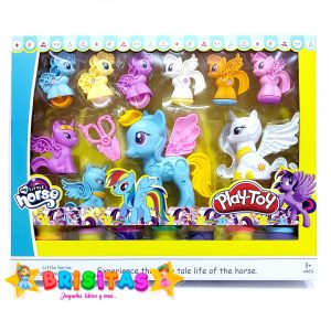Plastilinas Play Toy Ponys De Colores