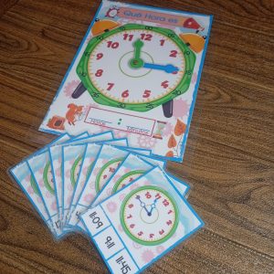Reloj Plastificado con Tarjetas