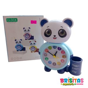 Reloj Panda Con Portalápices