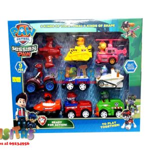 Set De 9 Personajes Paw Patrol Mod 1