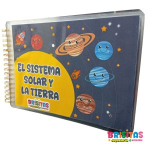 Libro de Aprendizaje lúdico  El Sistema solar y la tierra (con velcro)