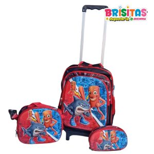 Mochila Escolar 3 piezas Tralalero tralala y Tung tung tung sahur