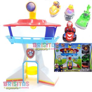 Torre Paw Patrol + 4 Personajes