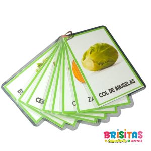 Tarjetas de Verduras (fotos reales)